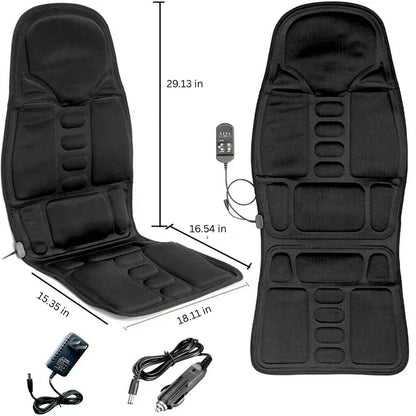 8 Mode Massage Chair Pad with Heated Back Neck Cushion