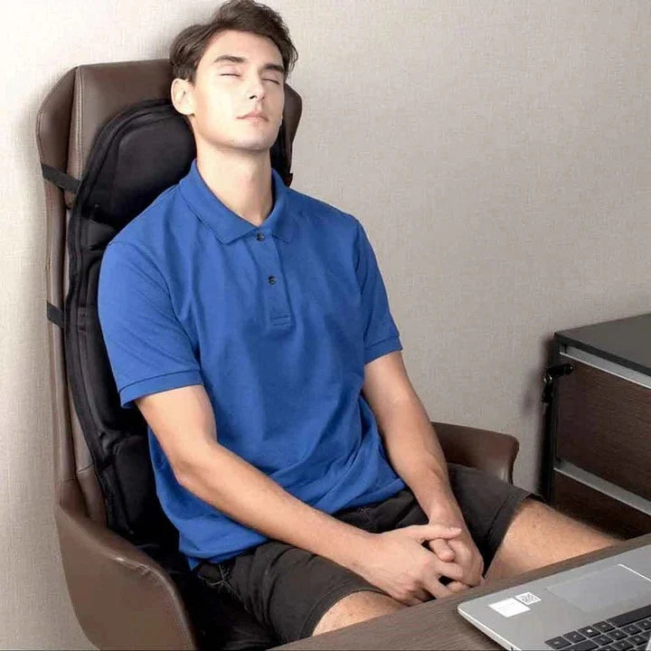 8 Mode Massage Chair Pad with Heated Back Neck Cushion