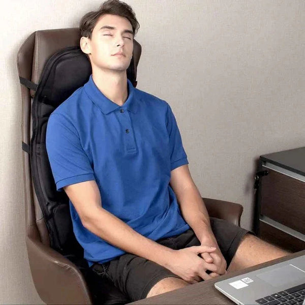 8 Mode Massage Chair Pad with Heated Back Neck Cushion